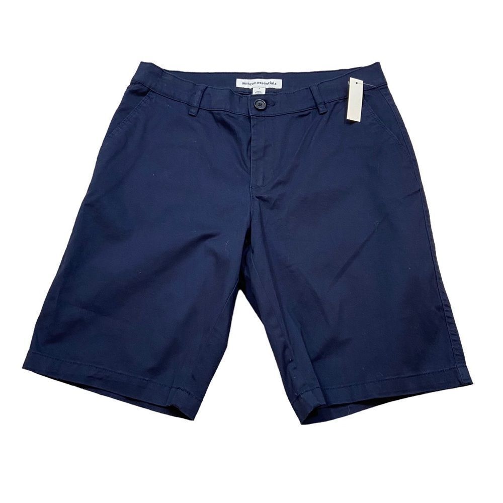 New with Tags Amazon Essentials Ladies Navy Blue Shorts Size 8‎
